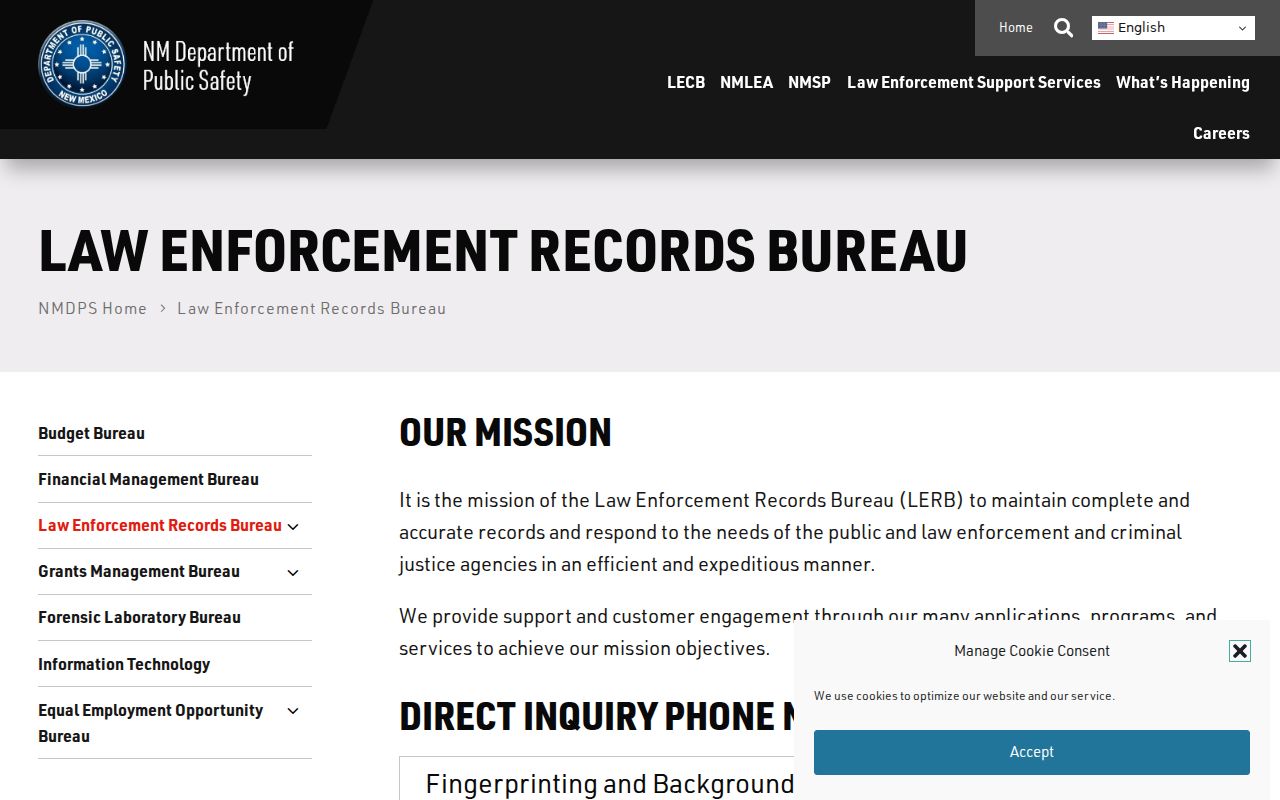 Cibola County criminal history self-review through New Mexico DPS